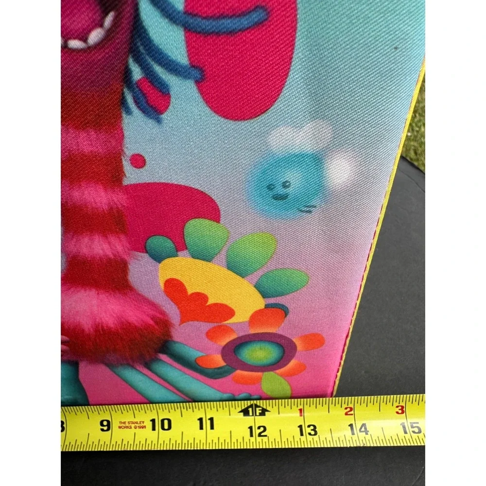 DreamWorks Trolls World Tour Rainbow Storage Ottoman Toy Box Cube Collapsible